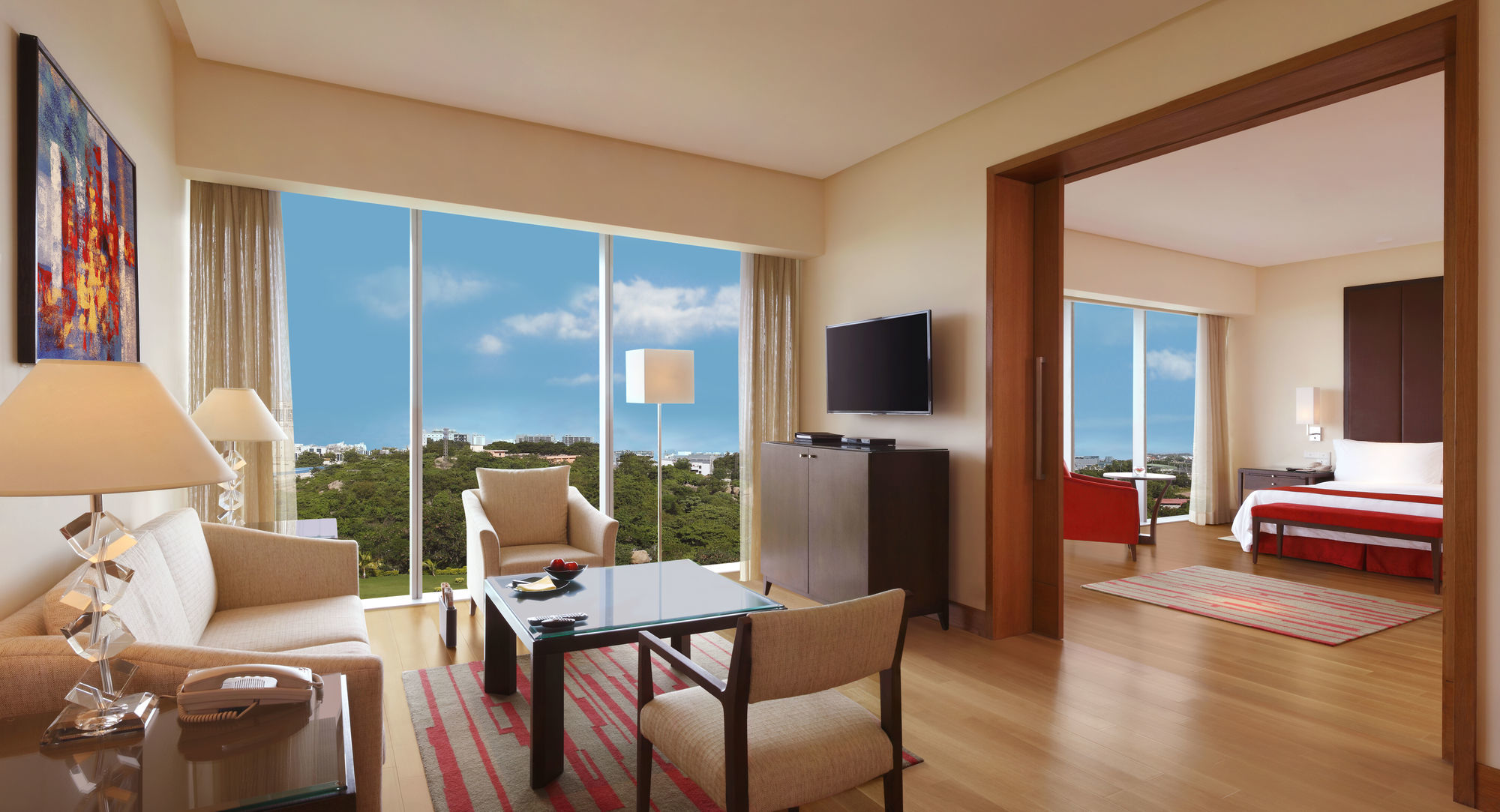 트라이덴트 하이더라바드 호텔 하이데라바드 객실 사진 Suite at the Westin Hyderabad